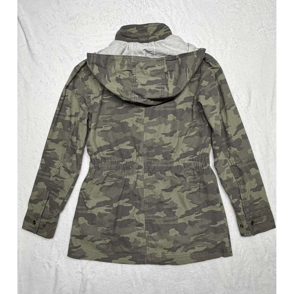 Universal Thread Green Camo Women's Small Utility Jacket Barn Coat Work Military - Picture 6 of 6